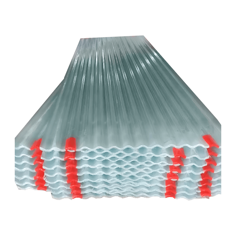 890mm Small Round Wave Fiberglass Transparent Tile
